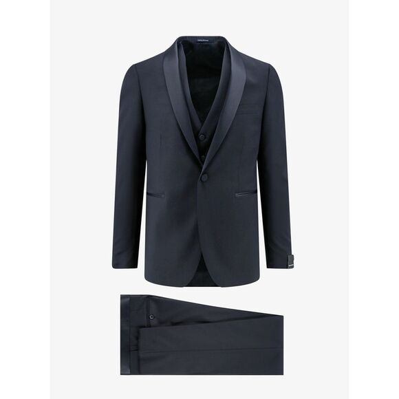 Tagliatore Men's Satin Tie Blue